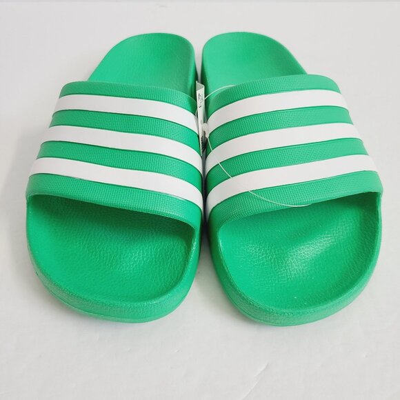 NEW Adidas Adilette Aqua Slides FY8048 Size 12 Green main image 5